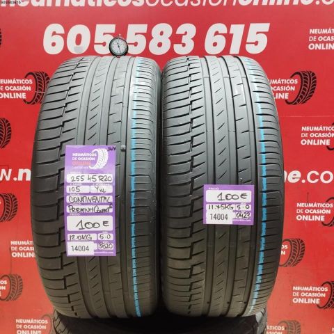 2X 255 45 R20 105YXL CONTINENTAL PREMIUM CONTACT 6 OCASIÓN DOT: 3820/0423 - 5.0/5.0mms