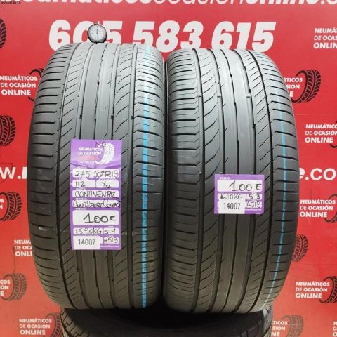 2X 275 50 ZR19 112YXL CONTINENTAL CONTISPORT CONTACT5 NO OCASIÓN DOT: 4519/4519 - 5.4/5.3mms
