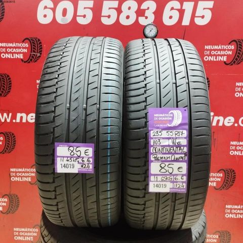 2X 235 55 R17 103WXL CONTINENTAL PREMIUM CONTACT 6 OCASIÓN DOT: 1124/1124 - 6.6/6.6mms
