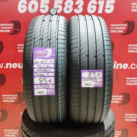 2x 205 55 R19 97V XL MICHELIN PRIMACY 4  6.0/6.0MM DOT 4923/0024