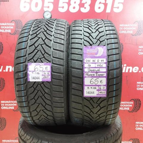 2X 235 35 R19 91WXL UNIROYAL WINTER EXPERT M+S* OCASIÓN DOT: 2621/1922 - 6.0/7.4mms