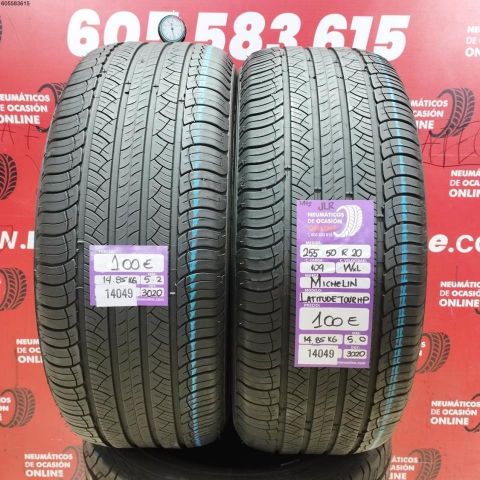 2x 255 50 R20 109W XL MICHELIN LATITUDE TOUR HP M+S JLR 5.0/5.2 MMR DOT 3020/3020