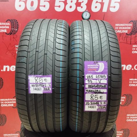 2X 235 45 R19 99V BRIDGESTONE TURANZA EOLITEN AR OCASIÓN DOT: 1024/2924 - 5.7/5.8mms