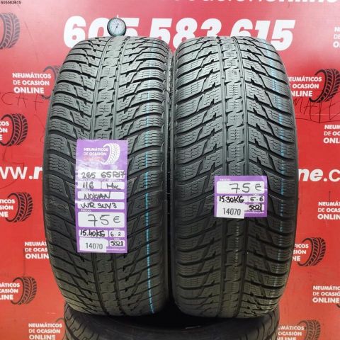2x 265 65 R17 116H XL NOKIAN WR SUV3 5.6/6.2MM DOTO 5021/2021
