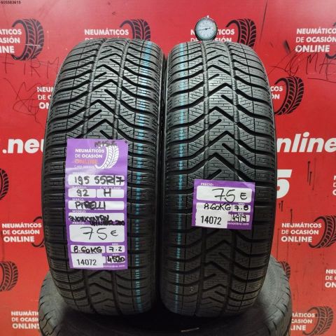 2x 195 55 R17 92H PIRELLI SWOWCONTROL WINTER 210 SERIE 3 7.2/7.8MM DOT 4520/4919