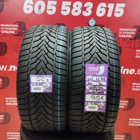 2X 245 45 R18 100VXL UNIROYAL WINTER EXPERT OCASIÓN DOT: 3423/3423 - 7.7/7.7mms