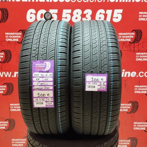 2X 235 50 R20 104WXL PIRELLI SCORPION ZERO JLR M+S* OCASIÓN DOT: 1024/3921 - 7.0/6.6mms