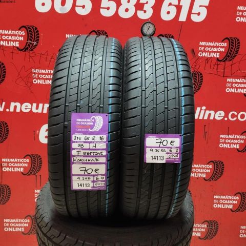 2X 215 65 R16 98H FIRESTONE ROADHAWK 6.2/6.0MM DOT 1725/0724