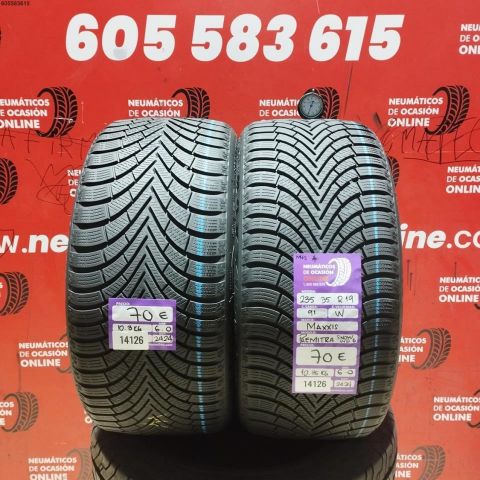 2X 235 35 R19 91W MAXXIS PREMITRA SNOW WP6 M+S* OCASIÓN DOT: 2424/2424 - 6.0/6.0mms