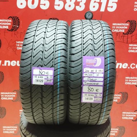 2X 225 55 R17C 109/107H DUNLOP ECONODRIVE OCASIÓN DOT: 3718/3519 - 6.3/6.0mms