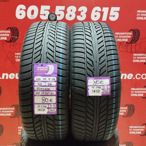 2X 225 55 R19 103VXL HANKOOK ION ICEPT EV M+S* OCASIÓN DOT: 2623/2123 - 7.6/7.3mms