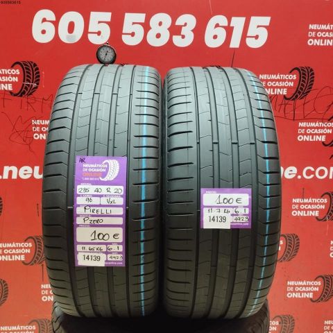 2X 235 40 R20 96VXL PIRELLI PZERO AR OCASIÓN DOT: 4923/4923 - 6.1/6.1mms