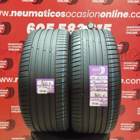 2X 285 45 R21 113Y XL MICHELIN PILOT SPORT 4 5.8/6.1MM DOT 1520/1823
