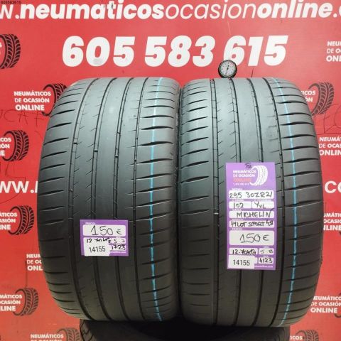 2x 295 30 ZR21 102Y XL MICHELIN PILOT SPORT 4S 5.7/5.8MM DOT 1723/4123 