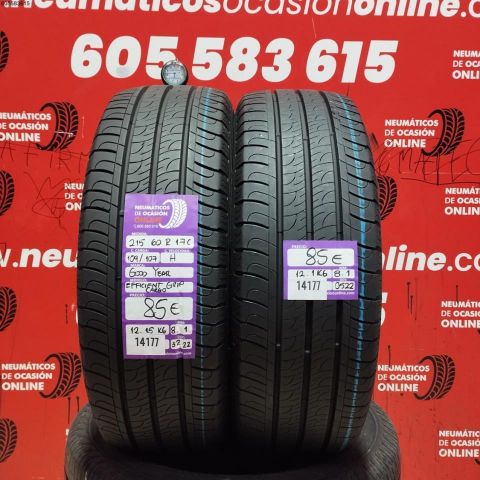 2X 215 60 R17C 109/107H GOODYEAR EFFICIENT GRIP CARGO 8.1/8.1MM DOT 0522/3222