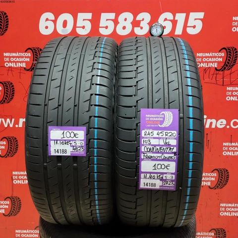 245 45 R20 103V XL CONTINENTAL PREMIUM CONTACT 6 5.3/5.0MM DOT 4823/2723