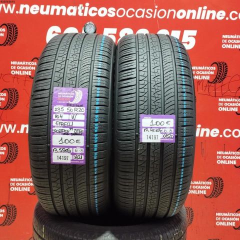 2X 235 50 R20 104W PIRELLI SCORPION ZERO TM JLR OCASIÓN DOT: 3821/0820 - 6.8/6.8mms