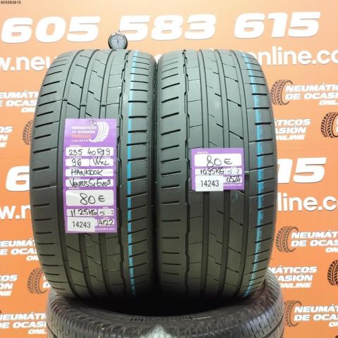 2X 235 40 R19 96WXL HANKOOK VENTUS S1 EVO 3 OCASIÓN DOT: 4122/0524 - 5.2/5.2mms