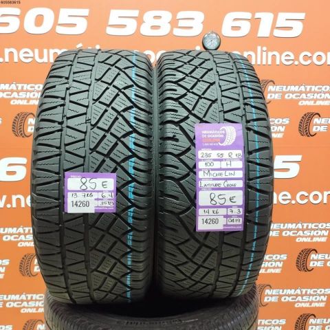 2X 235 55 R18 100H MICHELIN LATITUDE CROSS OCASIÓN DOT: 3518/0419 - 7.3/6.4mms