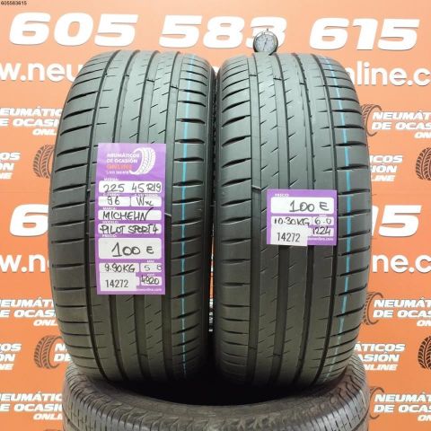 2X 225 45 R19 96WXL MICHELIN PILOT SPORT 4 OCASIÓN DOT: 4920/1224 - 5.8/6.0mms