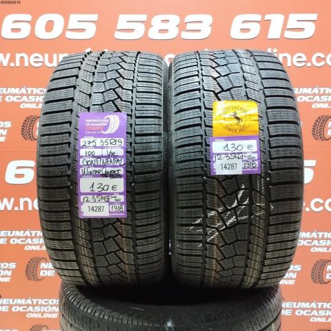 2X 275 35 R19 100VXL CONTINENTAL WINTER CONTACT (SIN USO) DOT: 1918/1918