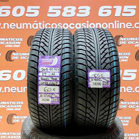 2X 205 50 R17 89H RSC M+S* GOODYEAR ULTRA GRIP PERFORMANCE DOT 2518/2518 (SIN USO)