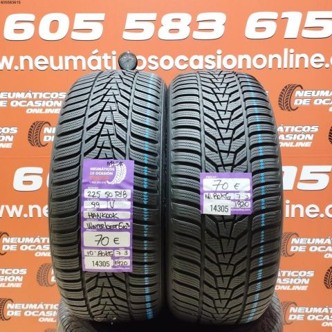 2X 225 50 R18 99V HANKOOK WINTER ICEPT EVO 3 M+S* OCASIÓN DOT: 1920/1920 - 7.3/7.3mms