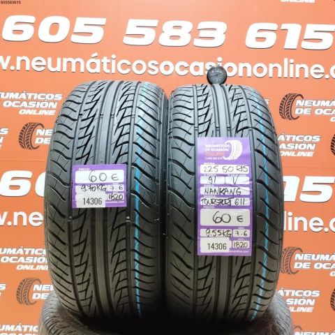 2X 225 50 R15 NANKANG TOUR SPORT 311 OCASIÓN DOT: 1820/1820 - 7.6/7.6mms