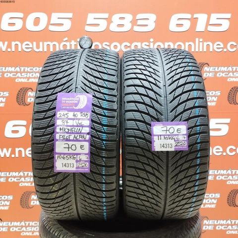 2X 245 40 R18 97VXL MICHELIN PILOT ALPIN 5 OCASIÓN DOT: 2520/2520 - 6.7/6.7mms