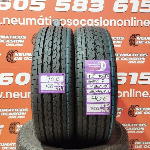2X 195 70 R15C 104/102R FIRESTONE VANKAWK 2 OCASIÓN DOT: 4024/0924 - 8.8/8.2mms