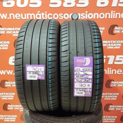 2X 255 45 ZR18 103YXL MICHELIN PILOT SPORT 5 OCASIÓN DOT: 1924/0223 - 5.6/5.8mms