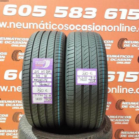 2X 215 45 R18 89W MICHELIN E.PRIMACY OCASIÓN DOT: 3521/3521 - 5.8/5.7mms