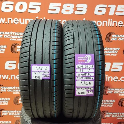 2X 225 55 R19 99V MICHELIN PILOT SPORT 4 (SIN USO) DOT: 2222