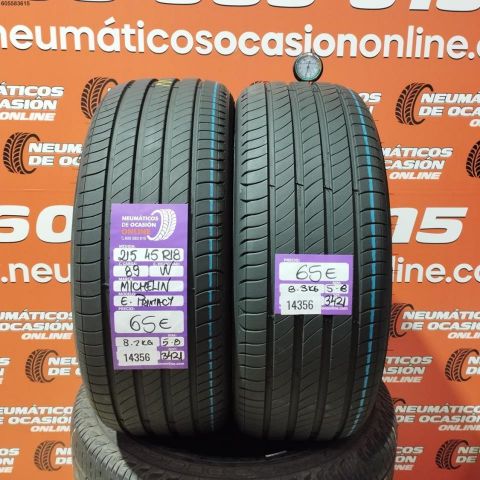 2X 215 45 R18 89W MICHELIN E. PRIMACY OCASIÓN DOT: 3421/3421 - 5.8/5.8mms