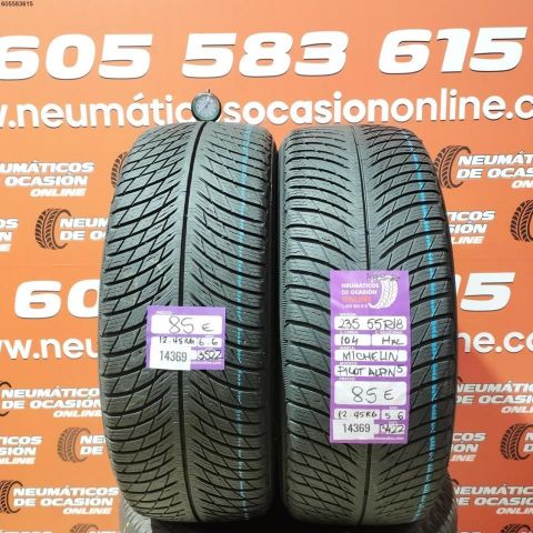 2X 215 55 R18 104H MICHELIN PILOT ALPIN 5 M+S* OCASIÓN DOT: 3522/3422 - 5.6/6.6mms