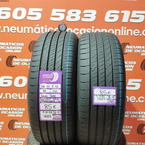 2X 215 55 R18 99VXL GOODYEAR EFFICIENTGRIP PERFORMANCE 2 DOT: 2922/2922 - 6.0/6.0mms