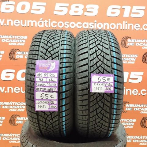 2X 215 55 R16 97HXL GOODYEAR ULTRAGRIP M+S* (SIN USO) DOT: 18/16
