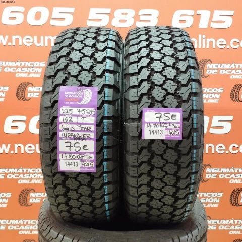 2X 255 75 R15 102T GOODYEAR WRANGLER M+S (SIN USO) DOT: 1515