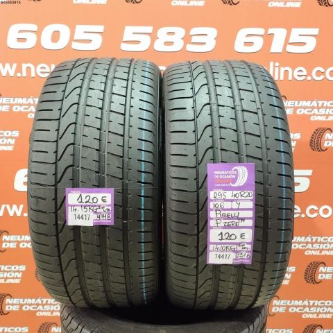 2X 295 40 R20 106Y PIRELLI PZERO TM (SIN USO) DOT: 1818 