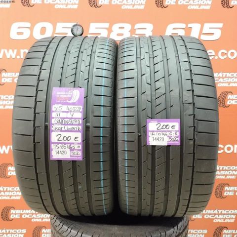 2X 315 40 R21 111Y CONTINENTAL SP CONTACT 6 5.8/5.8MM DOT 5022/5022