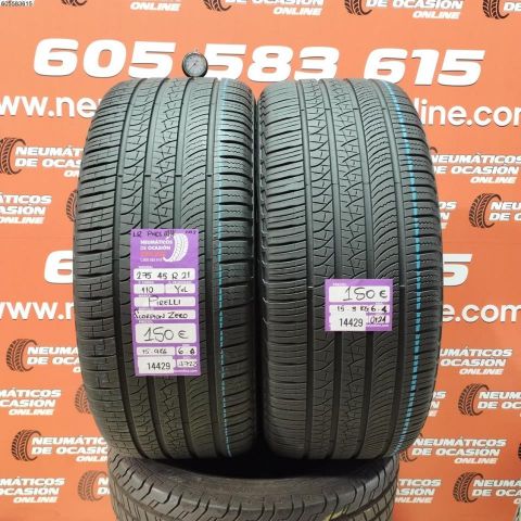 2X 275 45 R21 110Y XL PIRELLI SCORPION ZERO 6.4/6.6MM DOT 4723/0124