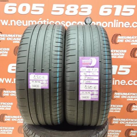 2X 255 35 R21 93YXL PIRELLI PZERO AO PNCS OCASIÓN DOT: 2023/2023 - 5.7/5.7mms