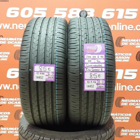 2X 235 55 R18 104V CONTINENTAL ECO CONTACT 6 OCASIÓN DOT: 3924/0825 - 6.0/6.0mms