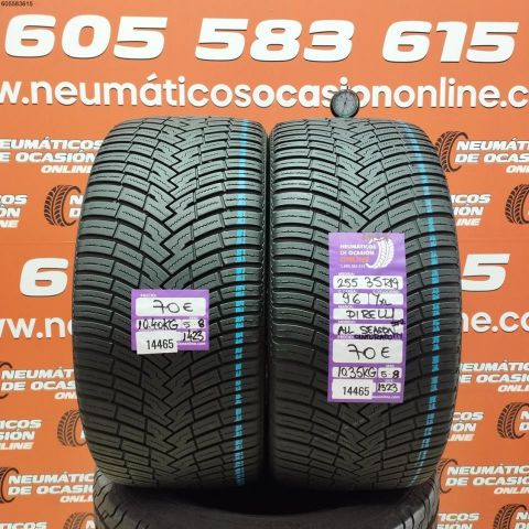 2X 255 35 R19 96YXL PIRELLI ALL SEASONS M+S* OCASIÓN DOT: 1423/1323 - 5.8/5.8mms