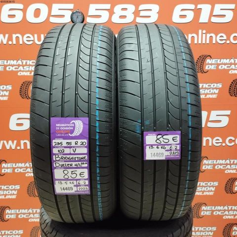 2X 235 55 R20 102V BRIDGESTONE DUELER H/L 33A OCASIÓN DOT: 2223/2323 - 6.2/6.2mms