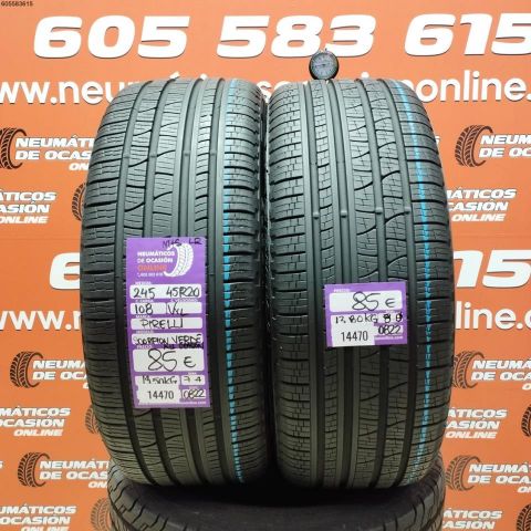 2X 245 45 R20 108V PIRELLI SCORPION VERDE ALL SEASONS LR OCASIÓN DOT: 0822/0822 - 7.4/8.9mms