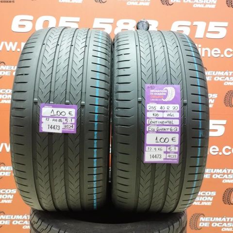 2X 285 40 R20 108W XL CONTINENTAL ECO CONTACT 6Q MO 5.1/5.1MM DOT 3524/4523