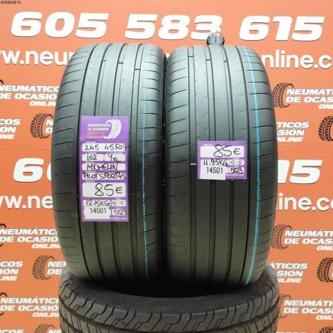 2X 245 45 R19 102Y MICHELIN PILOT SPORT 4S OCASIÓN DOT: 5123/5123 - 5.5/5.5mms