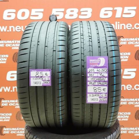 2X 255 40 ZR20 101YXL MICHELIN PILOT SPORTS 4S OCASIÓN DOT: 0223/0122 - 6.0/5.8mms