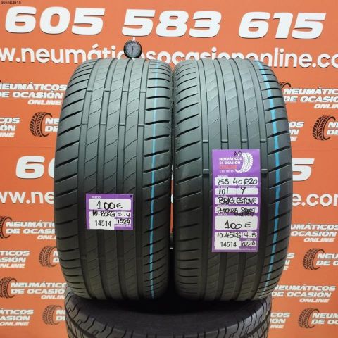 2X 255 40 R20 101Y BRIDGESTONE POTENZA SPORT AO OCASIÓN DOT: 1524/0224 - 5.4/4.8mms